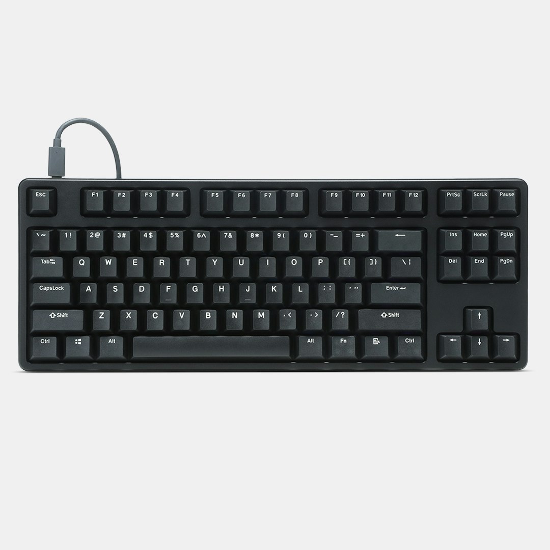 Artifact Shield White-on-Black Keycap Set