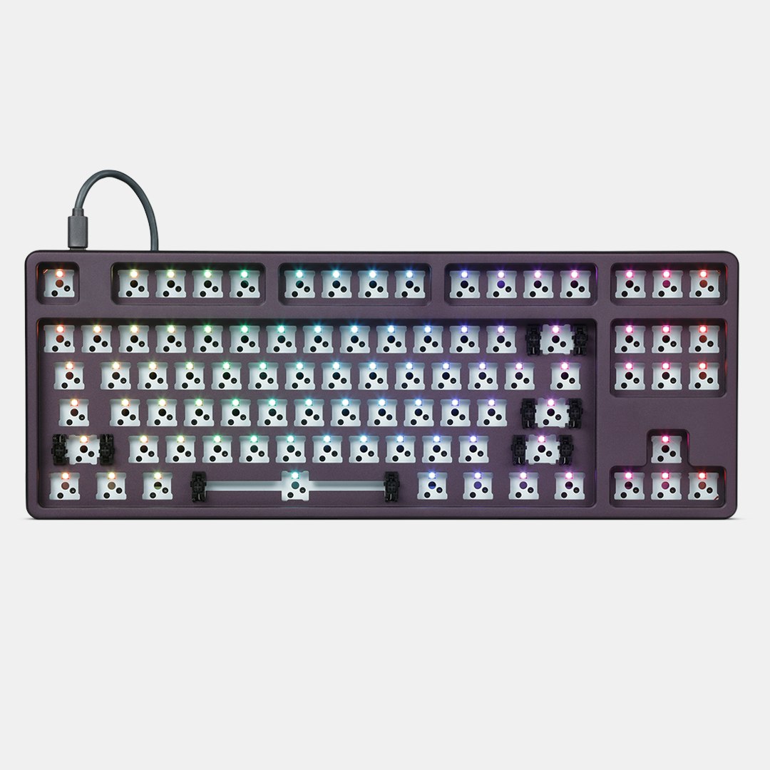 Drop CTRL High-Profile Dark Purple Barebones Keyboard