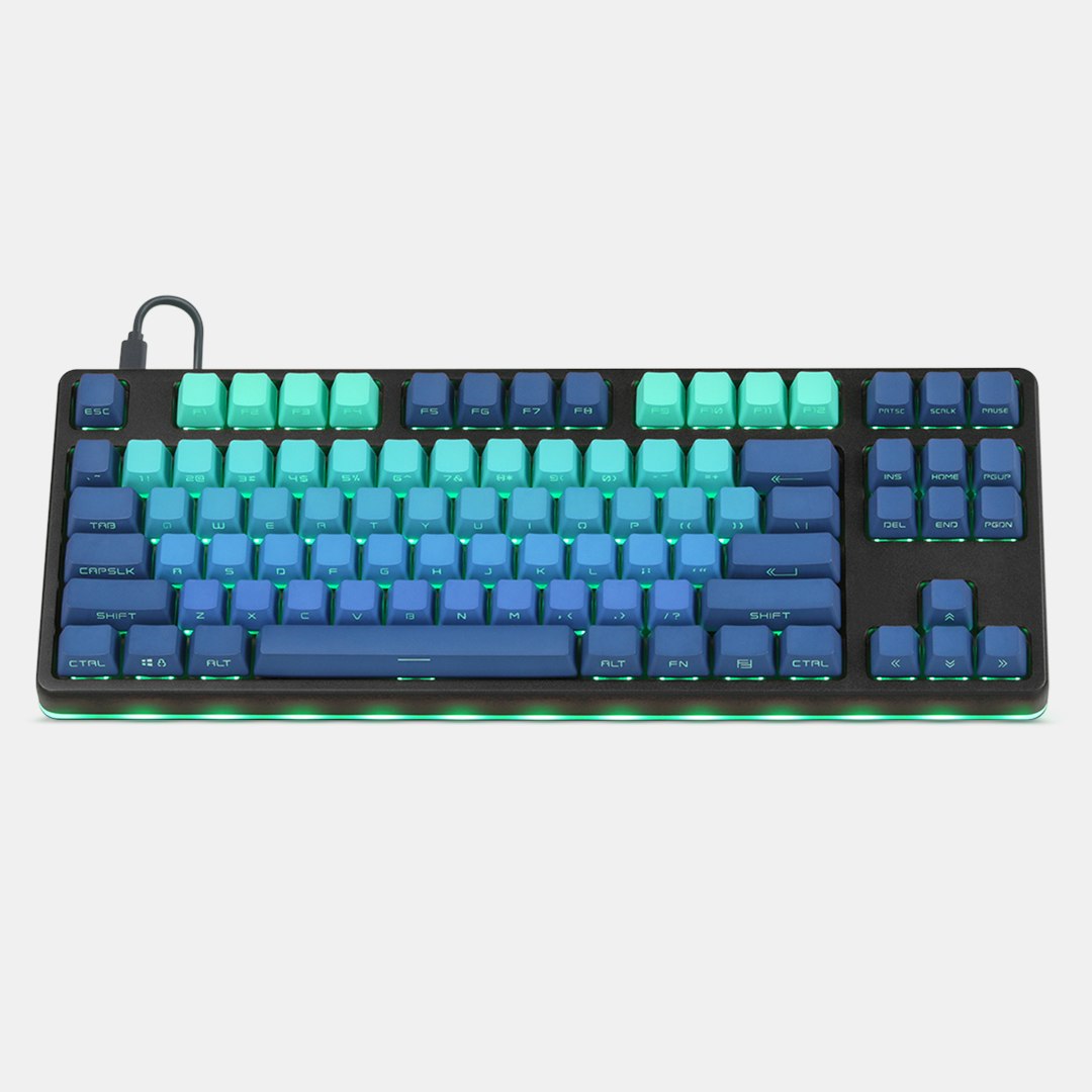 IDOBAO Gradient Shine-Through PBT Keycap Set