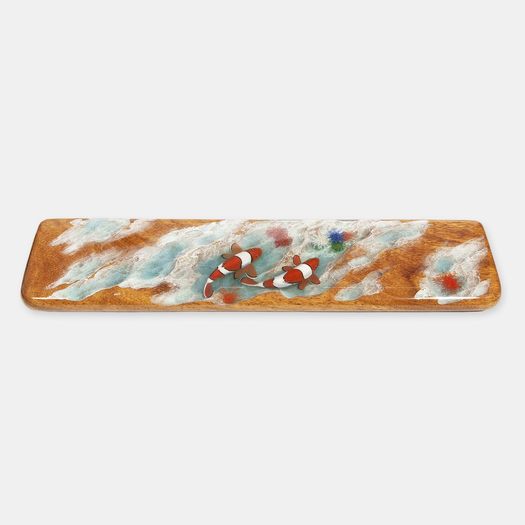 Moon Key Hand-Painted Clownfish Artisan Wrist Rest