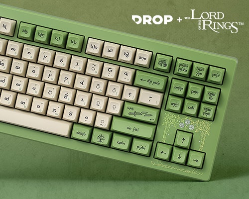 Drop + The Lord of the Rings™ Elvish CSTM80 Keyboard