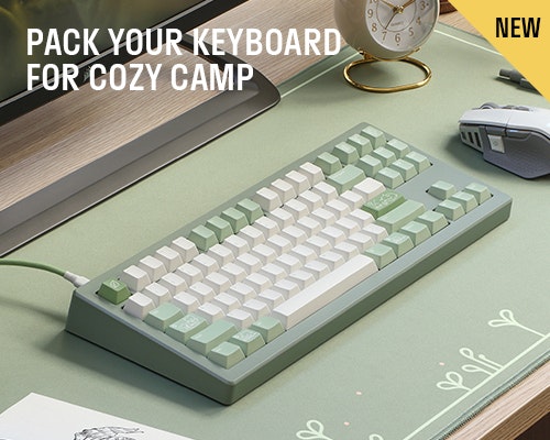 Drop DCD Cozy Camp Keycap Set | Shop Now >