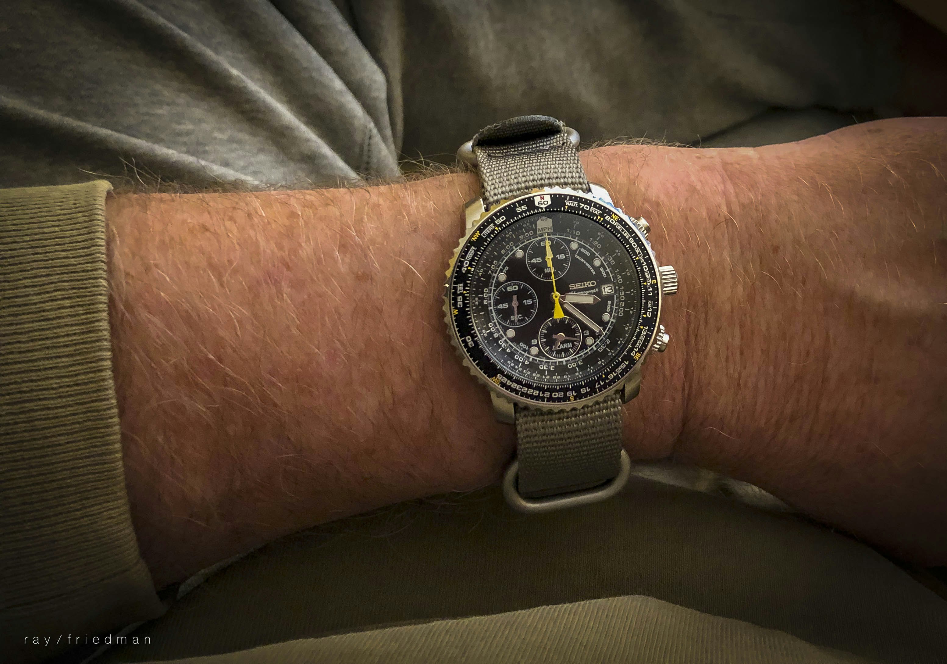 Seiko shop flightmaster strap