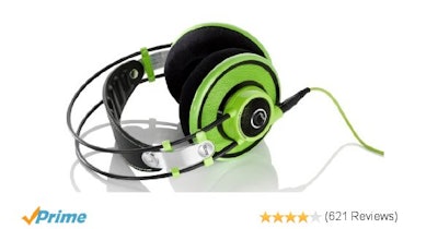 Amazon.com: AKG Q701 Quincy Jones Signature On-Ear Reference Headphones (Green):