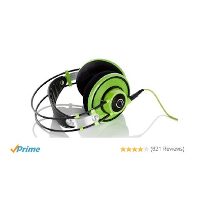 Amazon.com: AKG Q701 Quincy Jones Signature On-Ear Reference Headphones (Green):