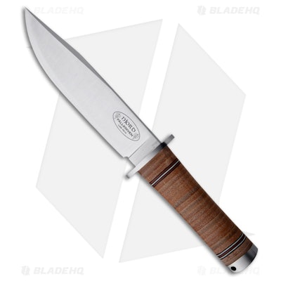 Fallkniven NL3 Northern Lights Njord Knife Leather Fixed Blade (6" Satin) - Blad