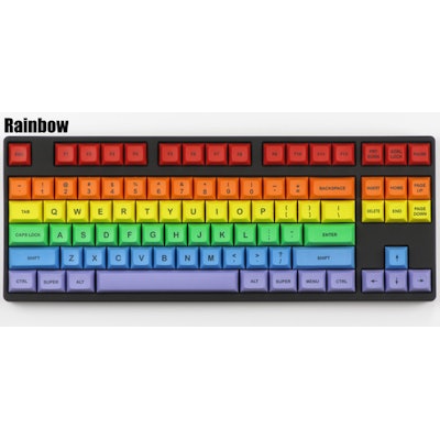 DSA "Rainbow" Keycap Set - Pimpmykeyboard.com