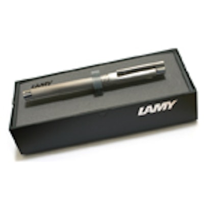 Lamy Logo Brush Finish Fountain Pen - Fine Nib