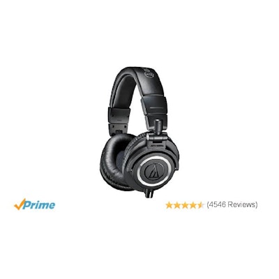 Amazon.com: Audio-Technica ATH-M50x Professional Studio Monitor Headphones: Musi