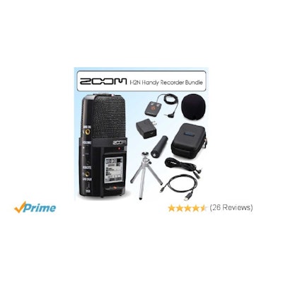 Amazon.com: Zoom H2n Handy Handheld Digital Multitrack Recorder Bundle with APH-