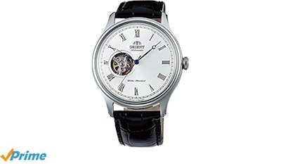 Amazon.com: ORIENT Classic Automatic with Hand Winding Open Heart Dome Crystal R