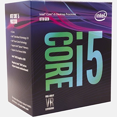 Intel - Core i5-8400 2.8GHz 6-Core Processor (BX80684I58400) - PCPartPicker