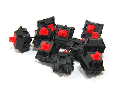 Cherry MX Red Keyswitch - Plate Mount - Linear - 110 Pack by Cherry