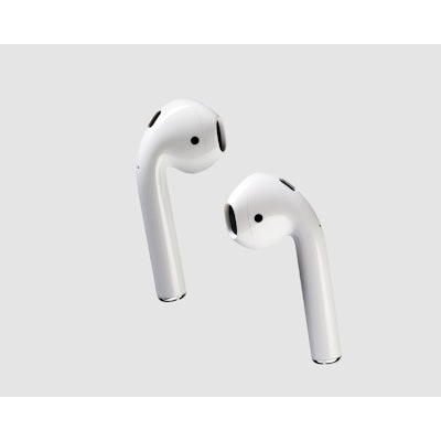 Apple AirPods In-Ear Bluetooth Headphones with Mic (MMEF2C/A) - White : Earbu