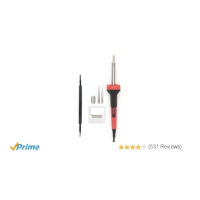 Amazon.com: Weller SP40NKUS 40 Watt LED Soldering Iron Kit, Red/Black: Home Impr