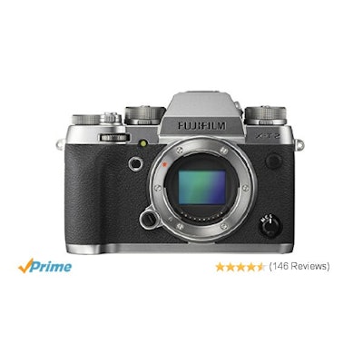 Fujifilm X-T2 Mirrorless Digital Camera Body - Graphite Silver