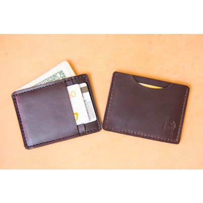 Multi-Slim Wallet Horween Chromexcel Brown or Black | TechLeatherCraft - (Leathe