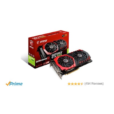 Amazon.com: MSI GAMING GeForce GTX 1060 6GB GDDR5 DirectX 12 VR Ready (GeForce G