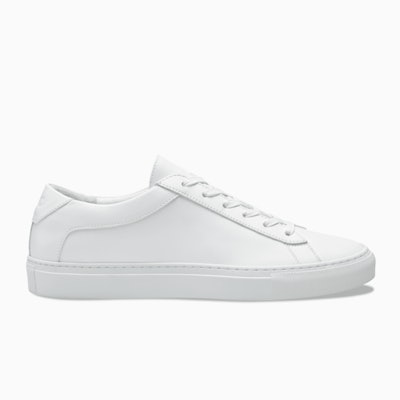
    Men's Low Top Leather Sneaker in White | Capri Triple White | KOIO 
  playp