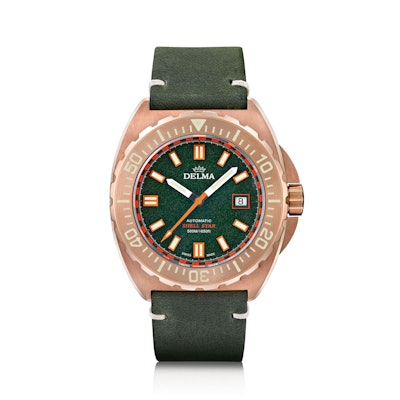 Delma Shell Star Bronze - Limited Edition Bronze Automatic Diver's watch