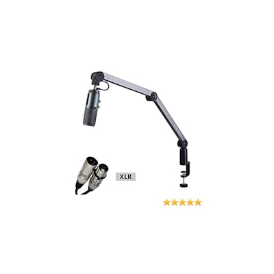 Thronmax Caster (XLR) - Microphone Boom Arm with Integrated Cable, Professional 