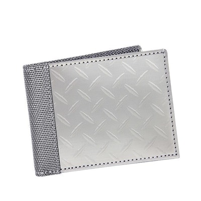 Stainless Steel Bill Fold with ID | Stainless Steel, Security Wallet