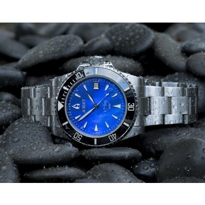 
  Buy Blue Mother of Pearl Dive Watch Online, Blue Dive Watches for Sale | Aqua