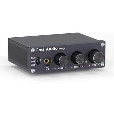 SomethinFosi Audio Q4 - Mini Stereo Gaming DAC & Headphones Amplifier
