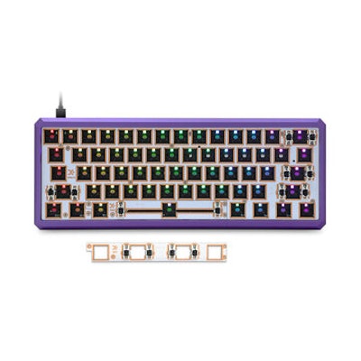 [aluminum alloy version] geek customized gk61x gk61xs keyboard kit hot swappable
