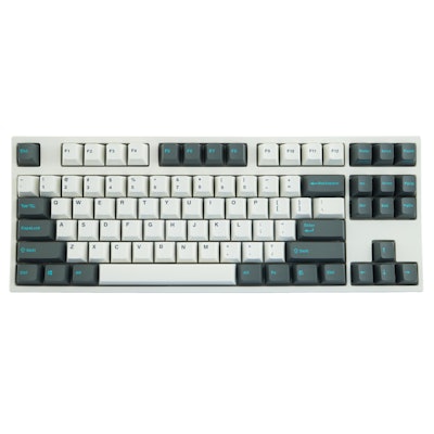Leopold FC750R White/Gray PD TKL Double Shot PBT Mechanical Keyboard with Cherry