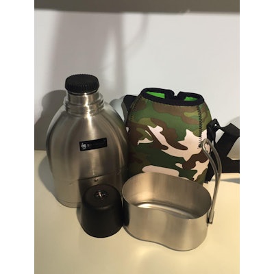 Stainless Steel Double Wall Vacuum Military Canteen | Solidware®
