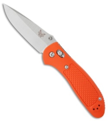 Benchmade Griptilian AXIS Lock Knife Orange (3.4" Satin) 551H2O - Blade HQ