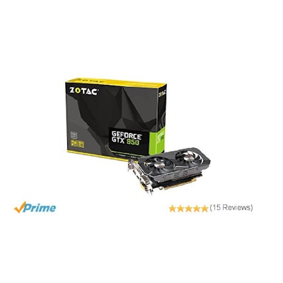 Amazon.com: ZOTAC GeForce GTX 950 OC 2GB 128-Bit GDDR5 PCI Express 3.0 HDMI DVI