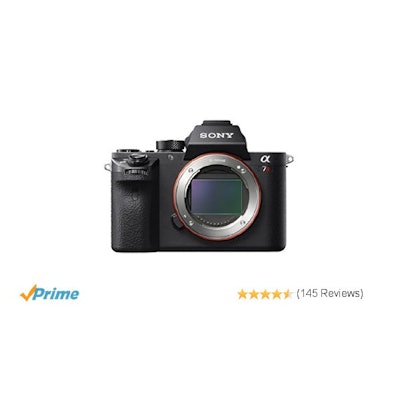 Sony a7R II Full-Frame Mirrorless Interchangeable Lens Camera, Body