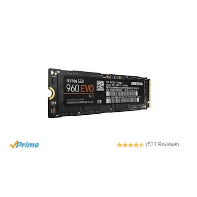 Amazon.com: Samsung 960 EVO Series - 1TB PCIe NVMe - M.2 Internal SSD (MZ-V6E1T0