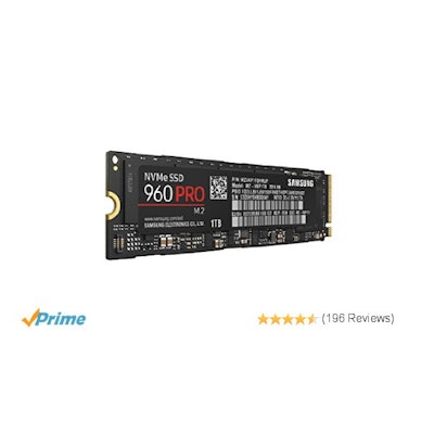 Amazon.com: Samsung 960 PRO Series - 1TB PCIe NVMe - M.2 Internal SSD (MZ-V6P1T0