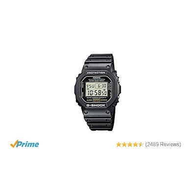 Amazon.com: G-shock DW5600E-1V Men's Black Resin Sport Watch: Casio: Watches