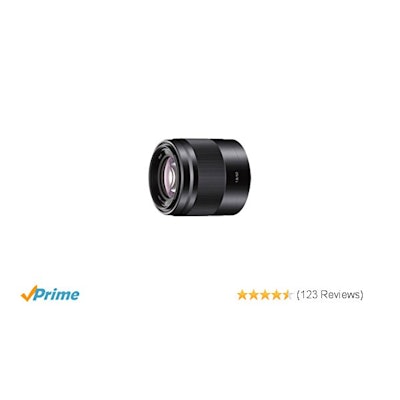 Sony SEL50F18B, Porträt-Objektiv schwarz: Amazon.de: Kamera