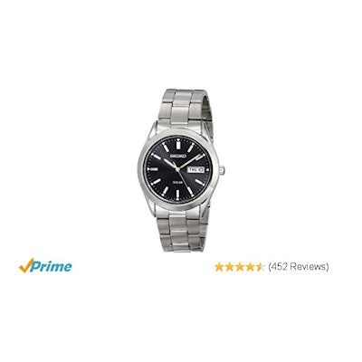 Amazon.com: Seiko Men's SNE039 Stainless Steel Solar Watch: Seiko: Clothing