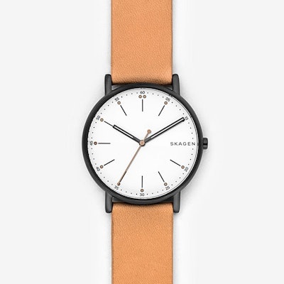 Signatur Tan Leather Watch  - Skagen