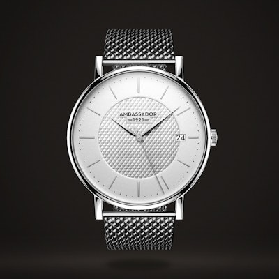 Heritage 1921 With Silver Mesh Strap