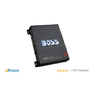 Amazon.com: Boss Audio R1100M - 1100 Watt, Monoblock, Class A/B, MOSFET Amplifie