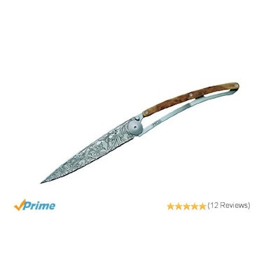 Amazon.com: Deejo Linerlock Art Nouveau Juniper 37 Gram Folding Knife: Sports &