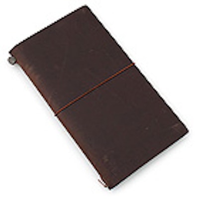 Midori Traveler's Notebook Starter Kit - Regular Size - Brown Leather - JetPens.