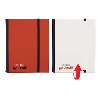 4-Pocket Red & White Flip PRO-Binder, Ultra PRO