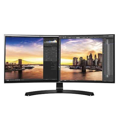 LG 34UC80-B 34-Inch 21:9 Curved UltraWide QHD IPS Monitor with USB Quick Charge