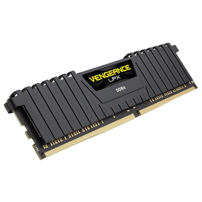 Vengeance® LPX 64GB (8x8GB) DDR4 DRAM 2666MHz C15 Memory Kit - Black (CMK64GX4M