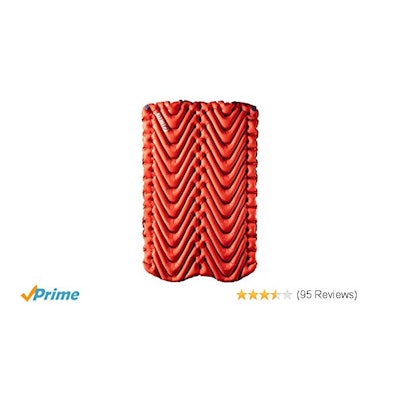 Amazon.com : Klymit Insulated Double V Sleeping Pad for Two (New), Orange/Char B