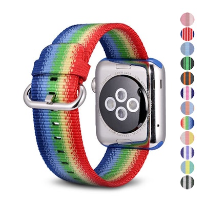Amazon.com : Pantheon Woven Nylon Replacement Band for the Apple Watch by, Women