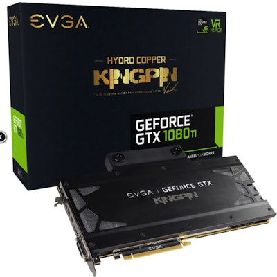 EVGA GeForce GTX 1080 Ti K|NGP|N Hydro Copper GAMING, 11G-P4-6799-KR, Hydro Copp